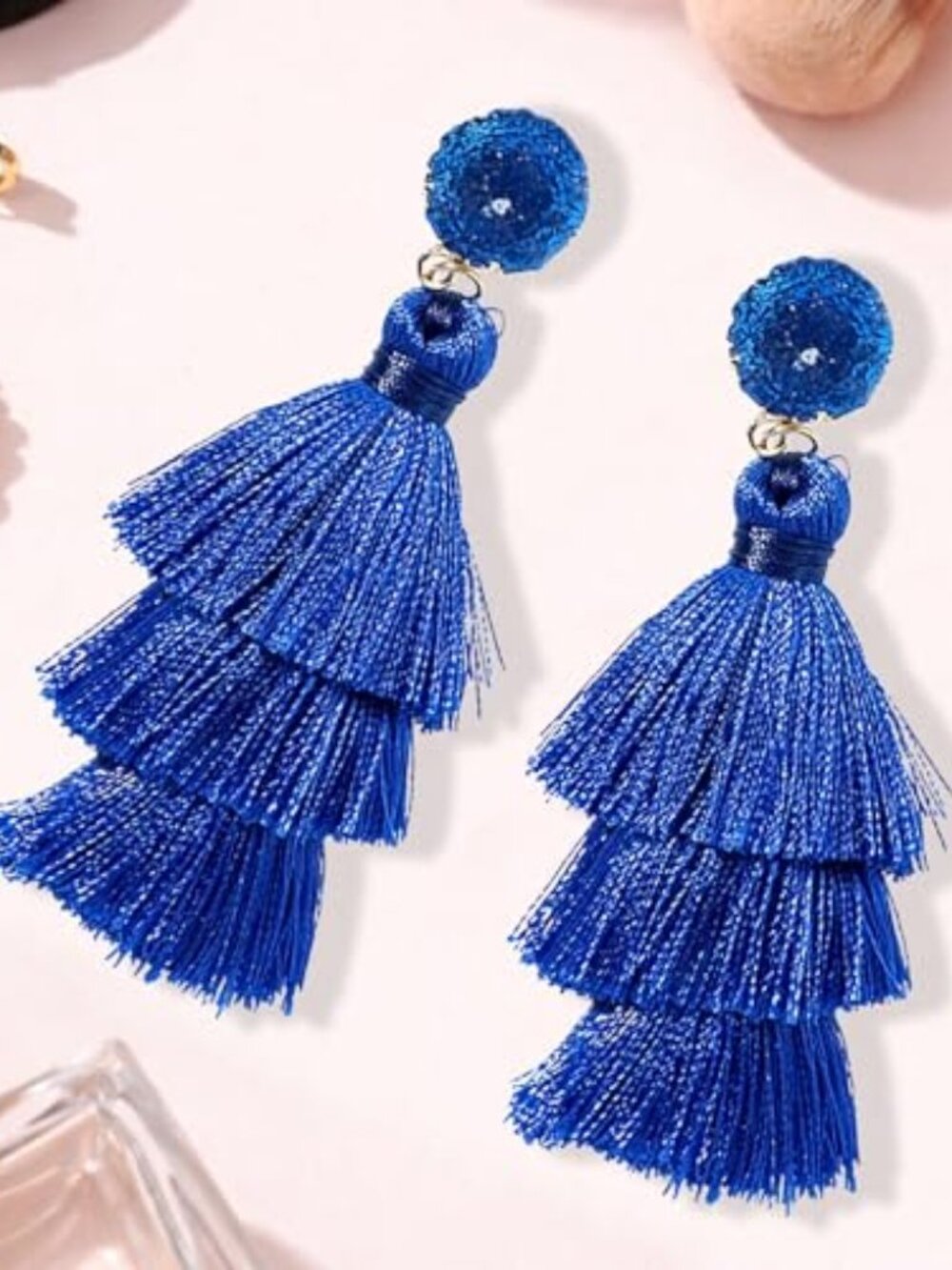 Tassel‎ Earrings for Women - Colorful Layered Tassle Dangle Drop Earrings